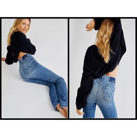 💕MOTHER SUPERIOR💕 High Waisted Smokin' Double Heel Jeans ~ Beyond the Sky 33 - Picture 10 of 16